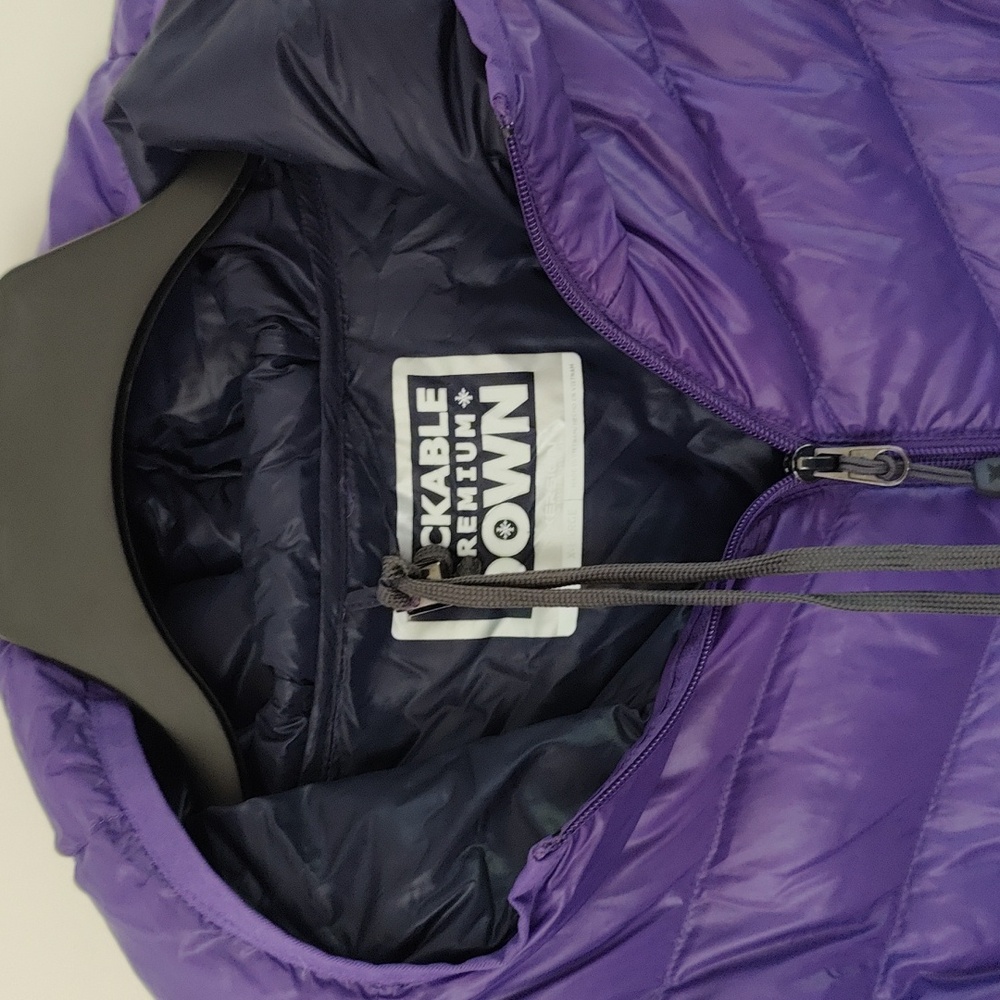Xersion Purple Packable Down Hooded Jacket - image 2